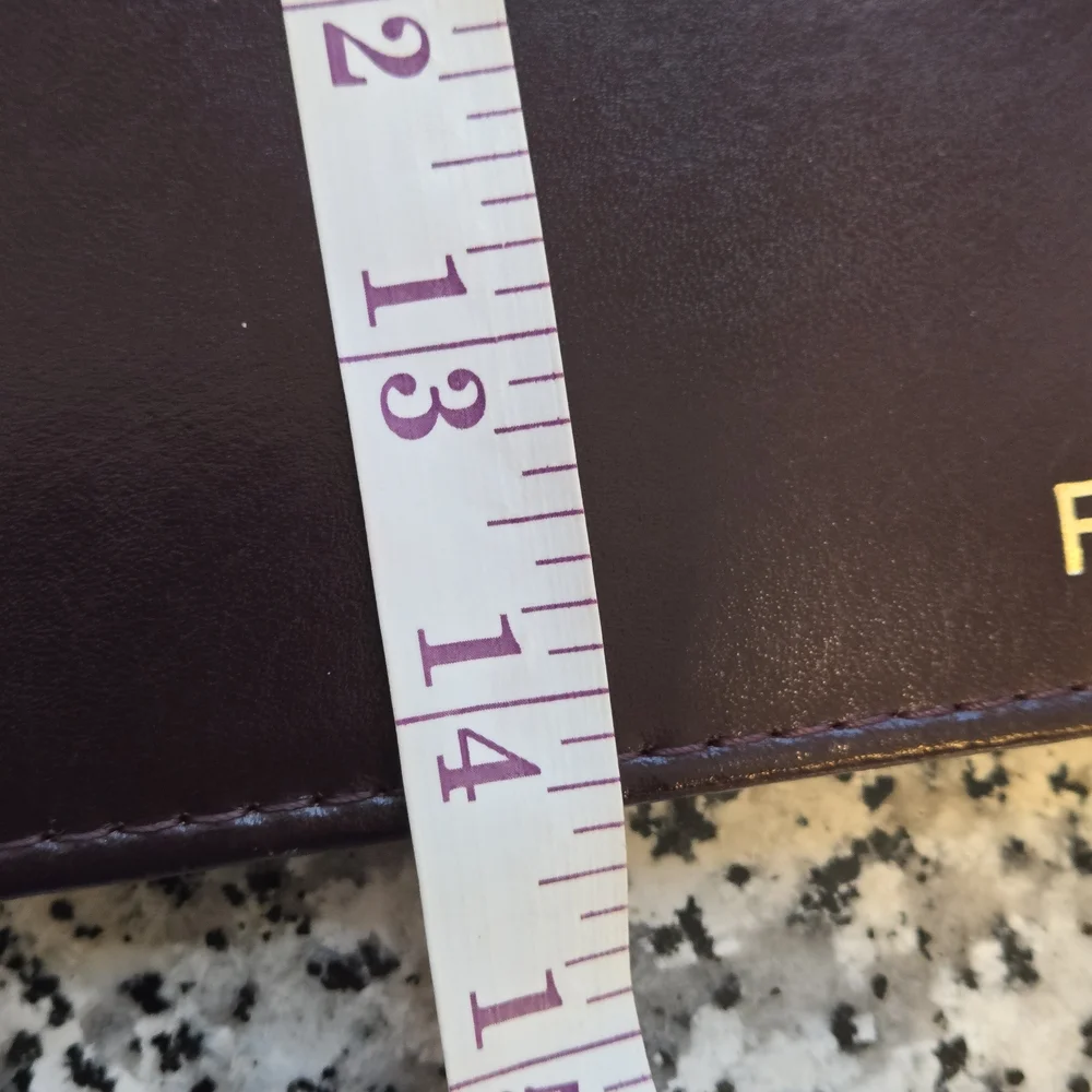 ​Vintage Burgundy Leather Portfolio / Padfolio - Monogrammed 